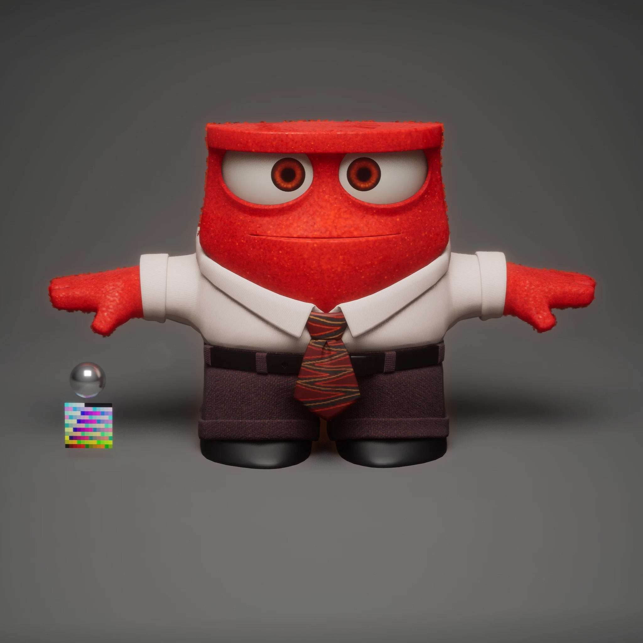 Anger real-time character artwork